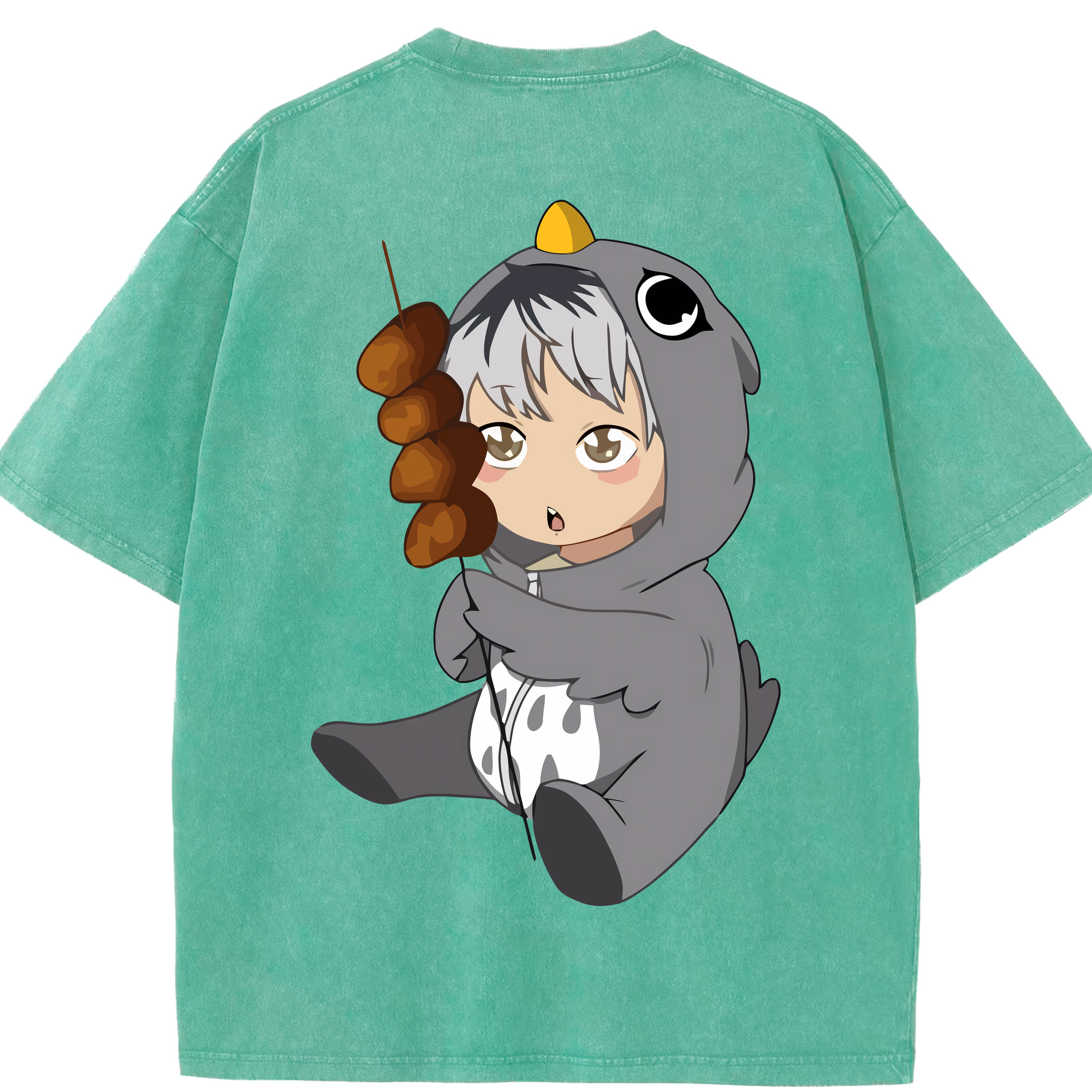 （画像用） ハイキュー!! Haikyu!! 綿100% ヴィンテージ風 半袖Tシャツ（背面プリント）